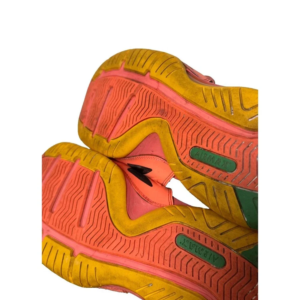 Nike LeBron Air Max Slides Men’s Sz 9.5-10 Pink Green Basketball Sandals